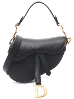Christian Dior 2022 Mini Grained Calfskin Saddle Bag satchel 31982141