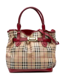 Burberry 2000-2017 Haymarket Check Coated Canvas Golderton satchel 31980758