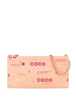 Chanel 2002-2003 Canvas Coco Chain Pochette handbag 31992647