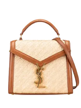 Saint Laurent 2022 Mini Raffia Monogram Cassandra Top Handle Bag satchel 31988827