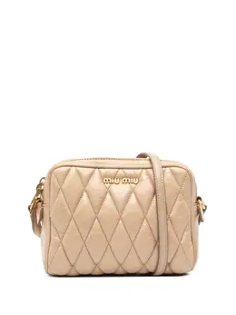 Miu Miu 2010-2025 Quilted Leather Double Zip Camera Bag crossbody bag 31989482