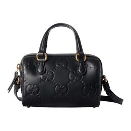 Gucci Кожаная сумка на одно плечо, мини, унисекс, черная 790130-aadlo-1000