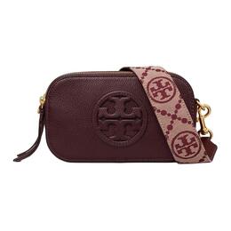 Tory Burch Сумка Miller Litchi Grain Leather, женская, через плечо, мини, бежевого цвета 150153-601