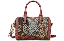 Tory Burch Кожаная сумка-мессенджер Boston Bag Mini женская красная 84023-405