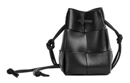 Bottega Veneta Сумка Mini Intreccio со шнурком, черная 680217vcqc48425