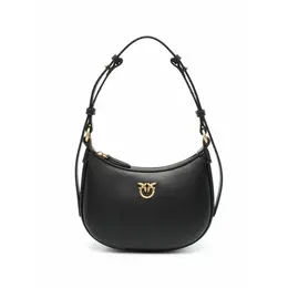 Сумка Pinko Half Moon, фактура гладкая, черный 103279215321