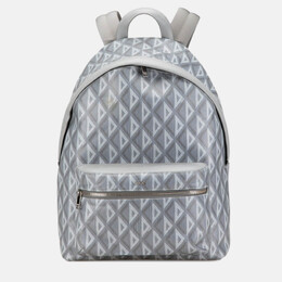 Christian Dior Dior Cd Diamond Hit The Road Backpack Gray Pvc Leather 1210233