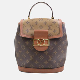 Louis Vuitton Monogram Reverse Dauphine Backpack In Canvas Brown And Gold 1210231
