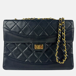 Chanel Shoulder Bag Lambskin Black 1210219