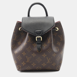 Louis Vuitton Montsouris Nm Bb Coated Canvas And Leather Monogram Brown Black Backpack 1210144