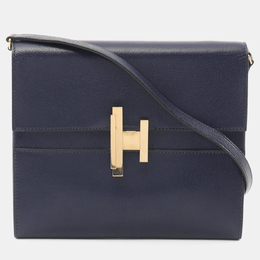 Hermes Cinetic To-Go Chevre Blue Shoulder Bag 1210152
