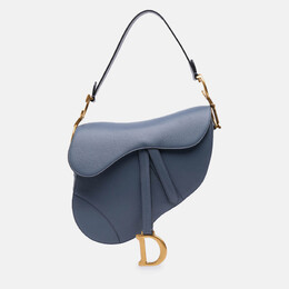 Christian Dior Blue Goatskin Saddle Bag 1209924