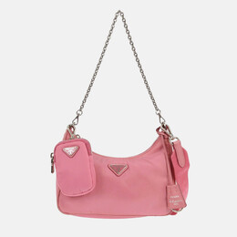 Prada Pink Nylon 2way Shoulder Bag 1209885
