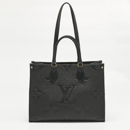 Louis Vuitton Black Monogram Giant Empreinte Leather Onthego MM Bag 1209722