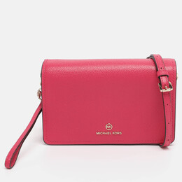 Michael Kors Pink Leather Jet Set Charm Crossbody Bag 1209504