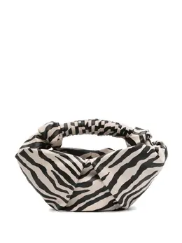 Simon Miller zebra-print knotted bucket bag 29885126