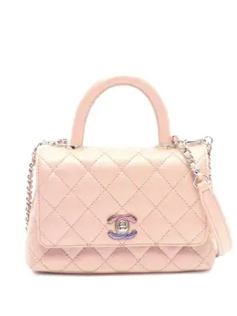 Chanel 2021-2025 Extra Mini Caviar Coco Top Handle Bag satchel 31993145
