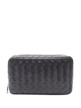 Bottega Veneta 2012-2025 Medium Leather Intrecciato Organizer clutch bag 32001072