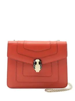 Bvlgari 2012-2025 Small Leather Square Serpenti Forever Chain crossbody bag 32001032