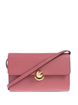 Furla circular-clasp leather tote bag 31640848