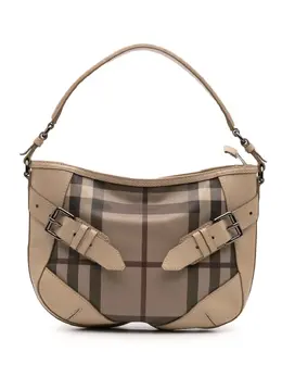 Burberry 2010-2025 Smoke Check Coated Canvas and Leather satchel 32000590