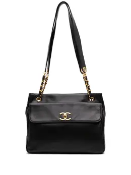 Chanel 1991-1994 CC Lambskin Front Pocket tote bag 32001818