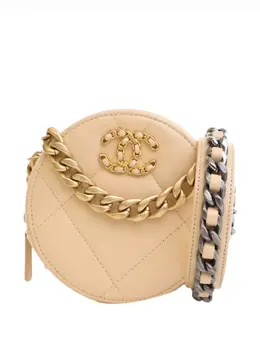 Chanel 2020 Calfskin 19 Round Clutch with Chain satchel 32000352