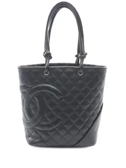 Chanel 2003-2004 Medium Lambskin Cambon Ligne tote bag 32000255