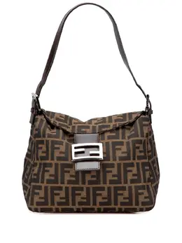 Fendi 2000-2017 Zucca Canvas Double Flap shoulder bag 32002383