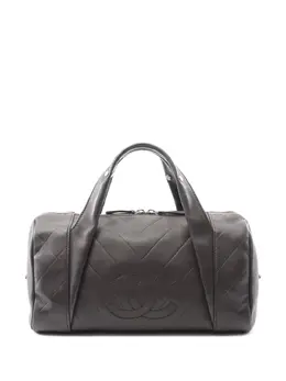 Chanel 2005-2006 mini Boston V-quilting tote bag 31911814