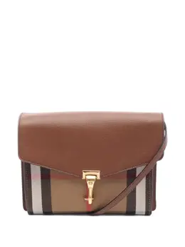 Burberry 2010s Nova check-pattern leather cross body bag 31911970