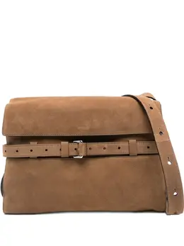Moschino belted suede messenger bag 31767746