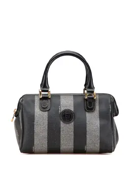 Fendi 20th Century Pequin Coated Canvas boston bag 31999011