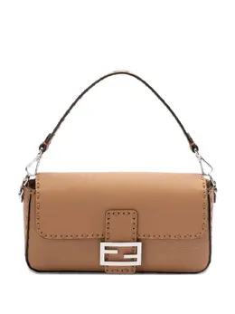 Fendi small Fendi Baguette stitched leather shoulder bag 31681957