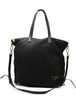 Prada Saffiano-trim tote bag 31971247