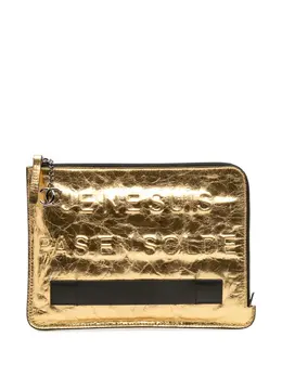 Chanel 2015-2016 Metallic Lambskin Je Ne Suis Pas En Solde clutch bag 32001759