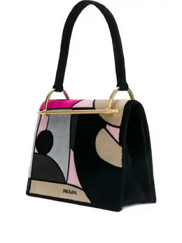 Prada Velvet Patchwork Lisolette Watkins tote bag 12517510