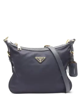 Prada 2000s Tessuto Saffiano leather shoulder bag 31913208