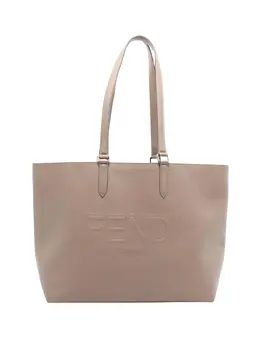 Fendi 2010-2025 Embossed Leather Logo tote bag 32000267
