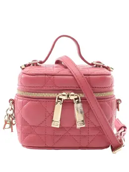 Christian Dior 2021-2025 Micro Lambskin Cannage Lady Dior Vanity Case satchel 31999988