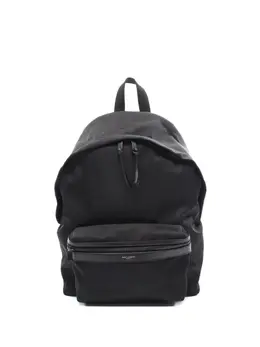 Saint Laurent 2010s leather-trimmed nylon backpack 31913080
