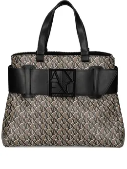 Armani Exchange logo-buckle tote bag 31904218