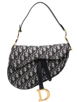 Christian Dior 2018 Oblique Canvas Saddle Bag shoulder bag 32000596