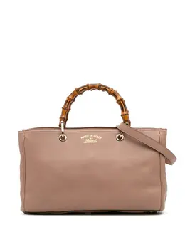 Gucci 2016-2025 Medium Calfskin Bamboo Shopper satchel 31998193