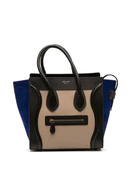 Celine 2013 Micro Tricolor Leather Luggage tote bag 32002229
