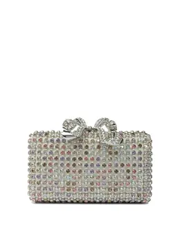Self-Portrait-Mini Multi Crystal Shoulder Bag Borse A Tracolla Silver-Donna 52545492156756
