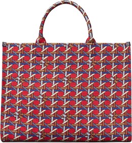 Круглая вязаная сумка-тоут Ella Tory Burch, цвет Red Basket Weave 9842483 | red basket weave