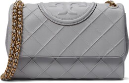 Мягкая трансформируемая сумка через плечо Fleming Tory Burch, цвет Bay Gray 9842428 | bay gray