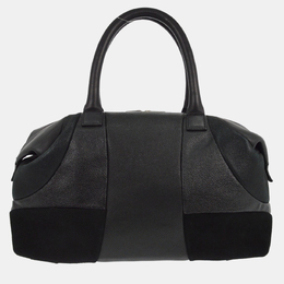 Celine Black Suede Leather Duffle Bag 1210694