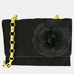 Chanel Black Satin Shoulder Bag 1210736